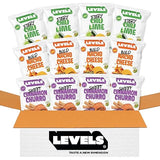 LEVELS 4D Sweet Cinnamon Churro Chips, Nacho Cheese & Chili Lime (12-Pack) by Brent Rivera - Gluten-Free, Non-GMO, Crispy Avocado Oil Chips - Corn