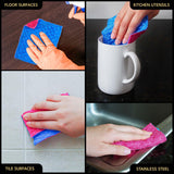 Durable Dish Cloth for Washing Dishes - Reusable Scouring Pad- Sponge Alternative for Non-Scratch Cleaning - for Dishes, Tiles, Floor and Other