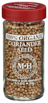 Morton & Bassett Organic Coriander Seed, 1.2 OZ