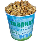 Signature Popcorn, 1-Gallon Thank You Gift Bucket, Caramel Popcorn, Reusable Plastic Container, Gourmet Snack, Gluten-Free, Holiday Popcorn Gift