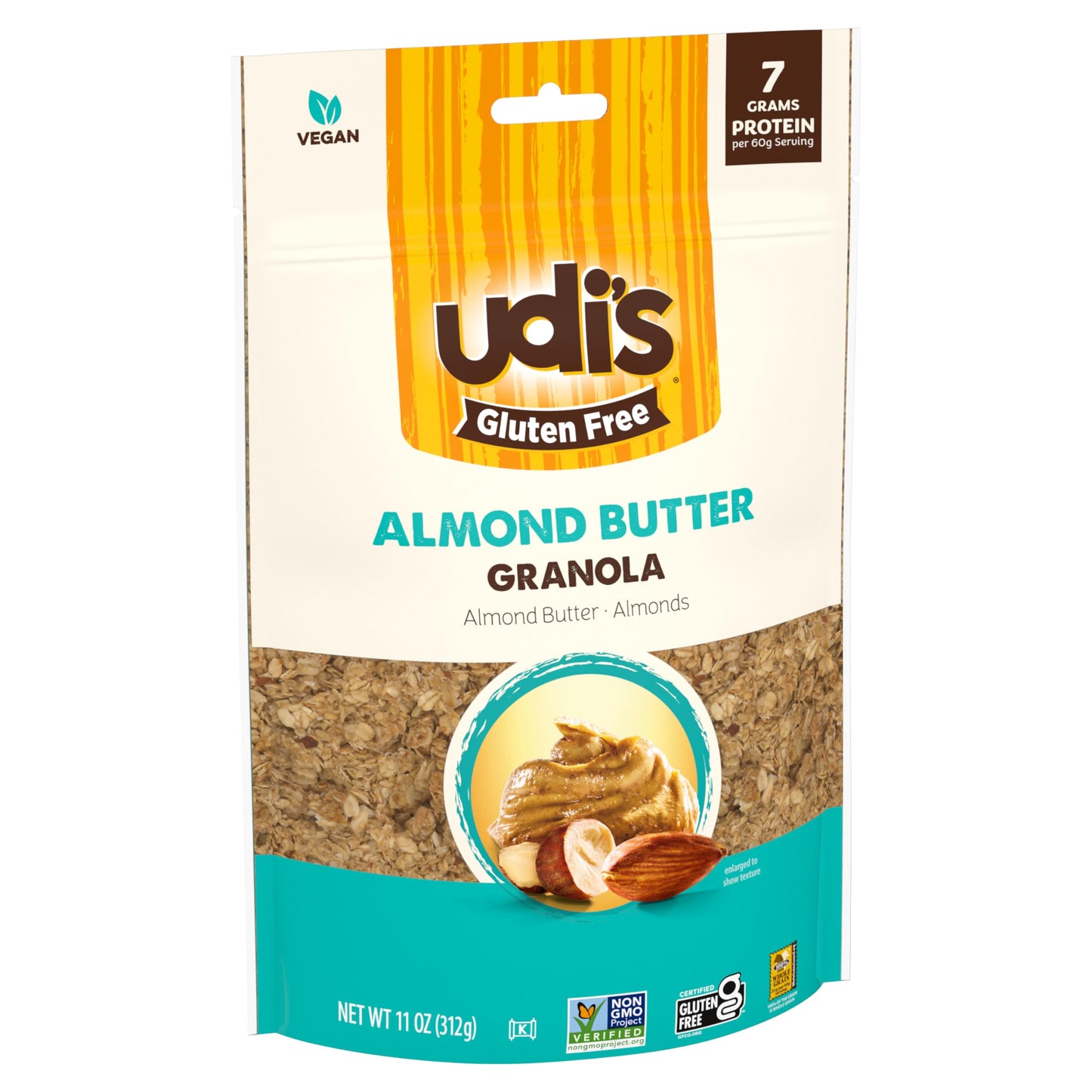 Udi's Almond Butter Gluten Free Granola - Case of 6-11 Oz