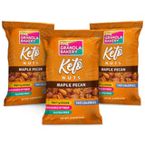 TGB Maple Pecan Nut Bites, Keto Snacks, No Added Sugar, Gluten Free, Healthy Low Carb To Go, 0.85oz Bag (Pack of 6)