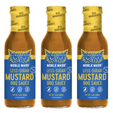 Noble Made by The New Primal, Mustard BBQ Sauce, Whole30 Approved, Paleo, Gluten Free, Keto, Low Carb, Low Calorie, Dairy and Soy Free, Glass Bottle