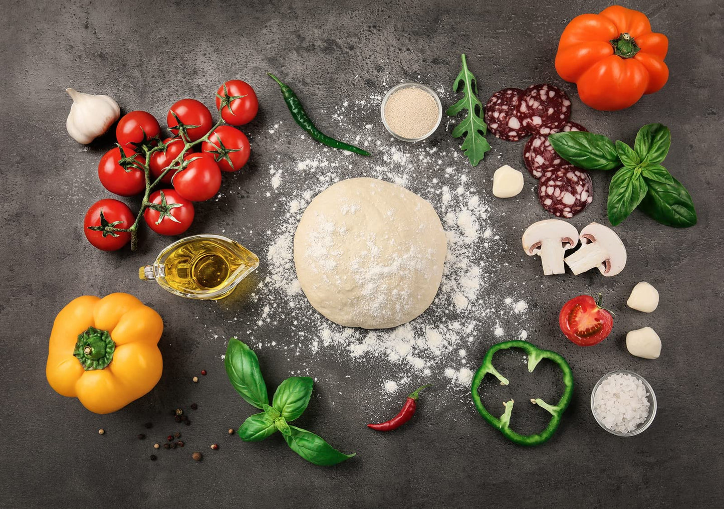 Maui Keto Treats Original Pizza Crust Mix - Gluten Free, Low Carb Prepared with Almond Flour, Sea Salt - 7.5 Oz (Basil Pizza Crust)