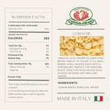 Rustichella d’Abruzzo Lumache Pasta 500g (17.6oz) | Authentic Italian Short Pasta from Abruzzo | Artisan Durum Wheat Semolina | Traditional