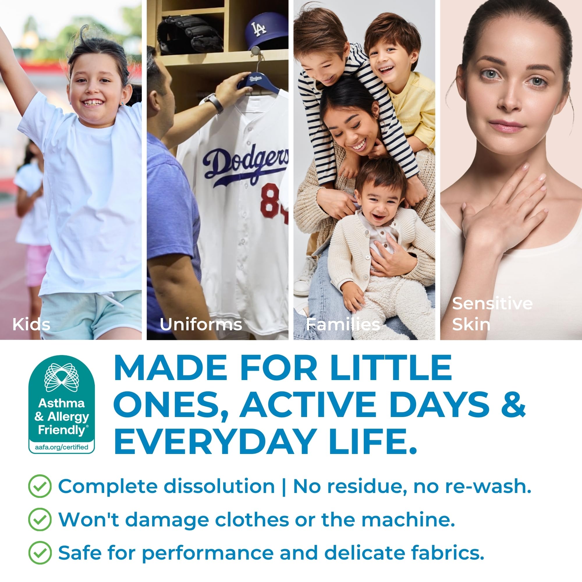 SWEAT X Free & Clear Laundry Detergent Liquid - Organic, Natural Non Toxic Laundry Detergent for Sensitive Skin - Gentle Washing Detergent