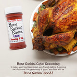 Bone Suckin' Cajun Seasoning & Rub, 4.2 Oz - Gluten-Free, Non-GMO, Kosher, Pareve, & Sugar Free. No Anti Caking Agent & No MSG!