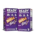 Ready® High Protein 20g Bar - Chocolate Chip Cookie Dough & Caramel Crunch Variety Pack | Low Sugar | No Artificial Sweeteners | No Sucralose | Twin