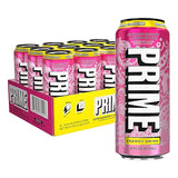 PRIME Energy STRAWBERRY LEMONADE, Sugar Free Energy Drink, 200mg Caffeine and 355mg of Electrolytes for Hydration, Low Calorie, Vegan, Gluten Free,16