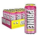 PRIME Energy STRAWBERRY LEMONADE, Sugar Free Energy Drink, 200mg Caffeine and 355mg of Electrolytes for Hydration, Low Calorie, Vegan, Gluten Free,16