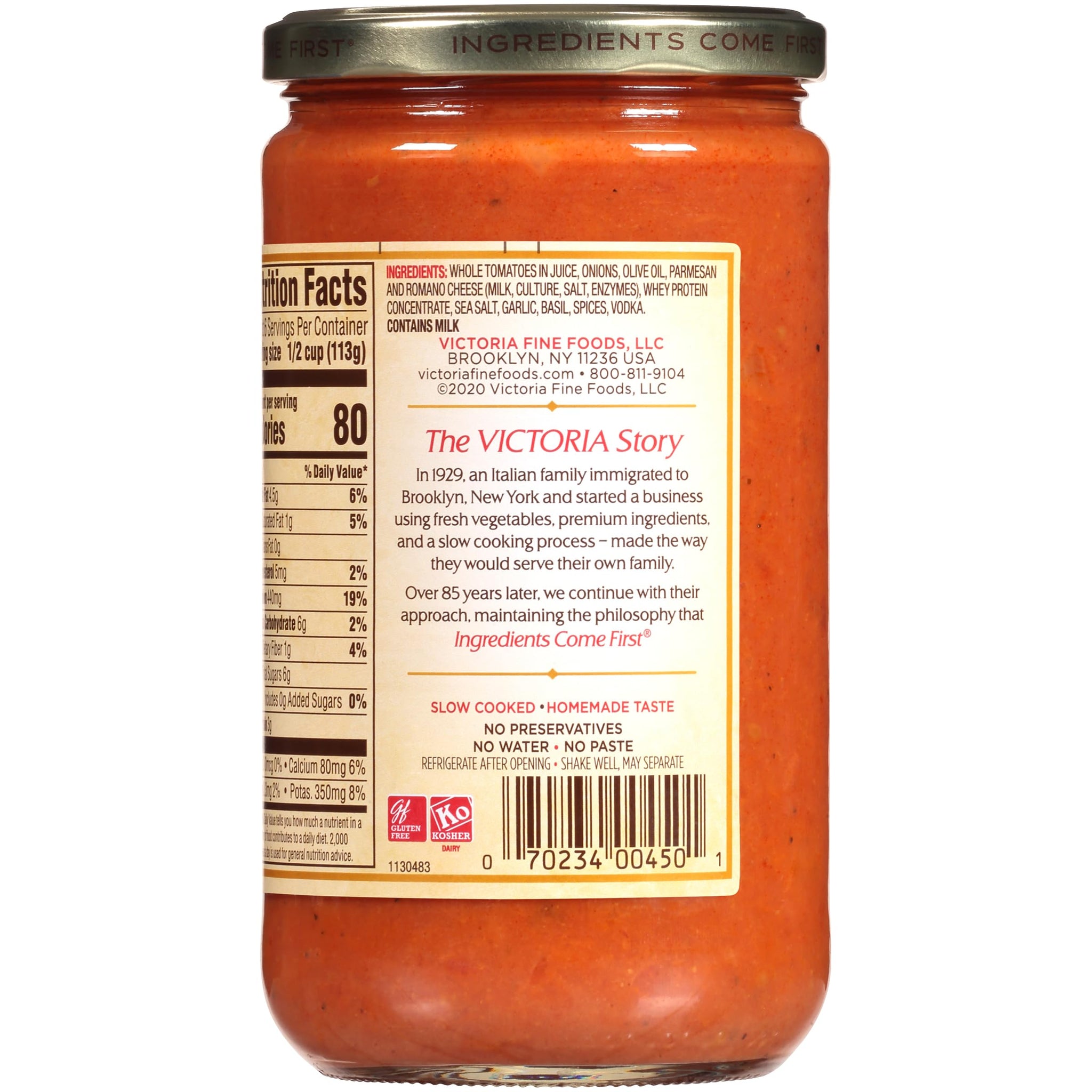 Victoria Vodka Sauce, 25 Ounce