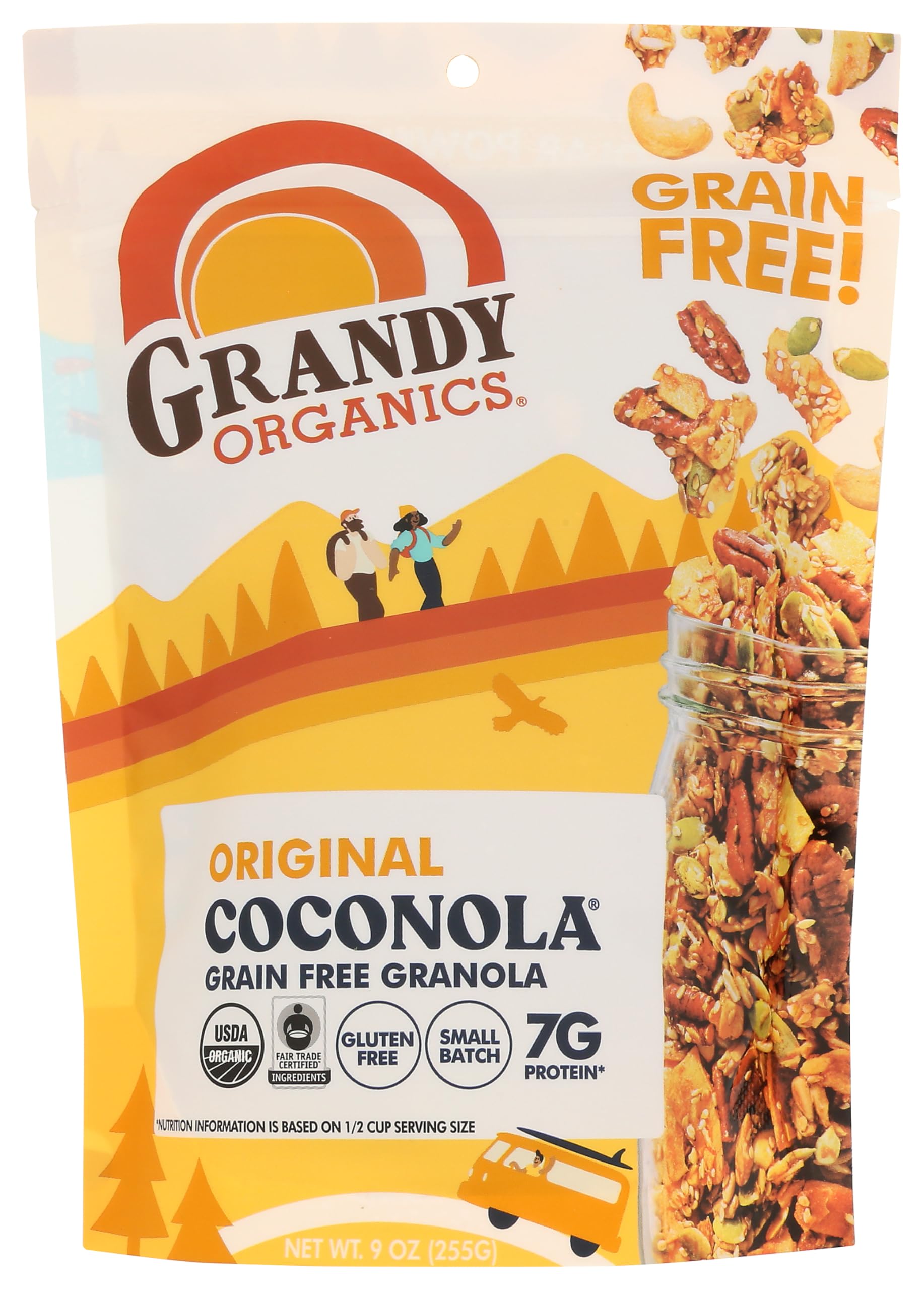 Grandy Organics Organic Granola Coconola Grain Free, 9 OZ