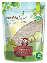Food to Live Organic Whole Wheat Bread Flour, 4 Pounds Whole Grain, Stone Ground, Unbleached, Non-GMO, Kosher, Unbromated, Raw, Vegan, Bulk, Product