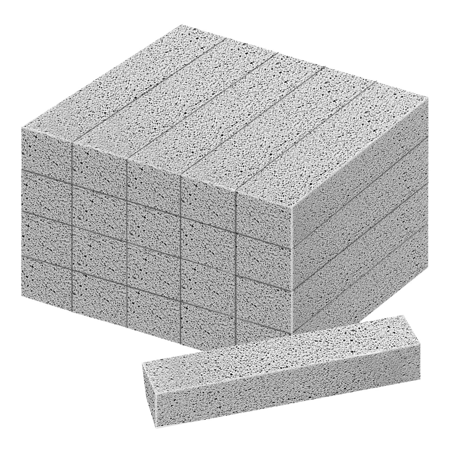 21 Pack Pumice Stone for Toilet Bowl Cleaning, Powerfully Cleans Hard Water Rings, Suitable for Cleaning Toilet, Bathtubs, Pool, Sinks and Grill