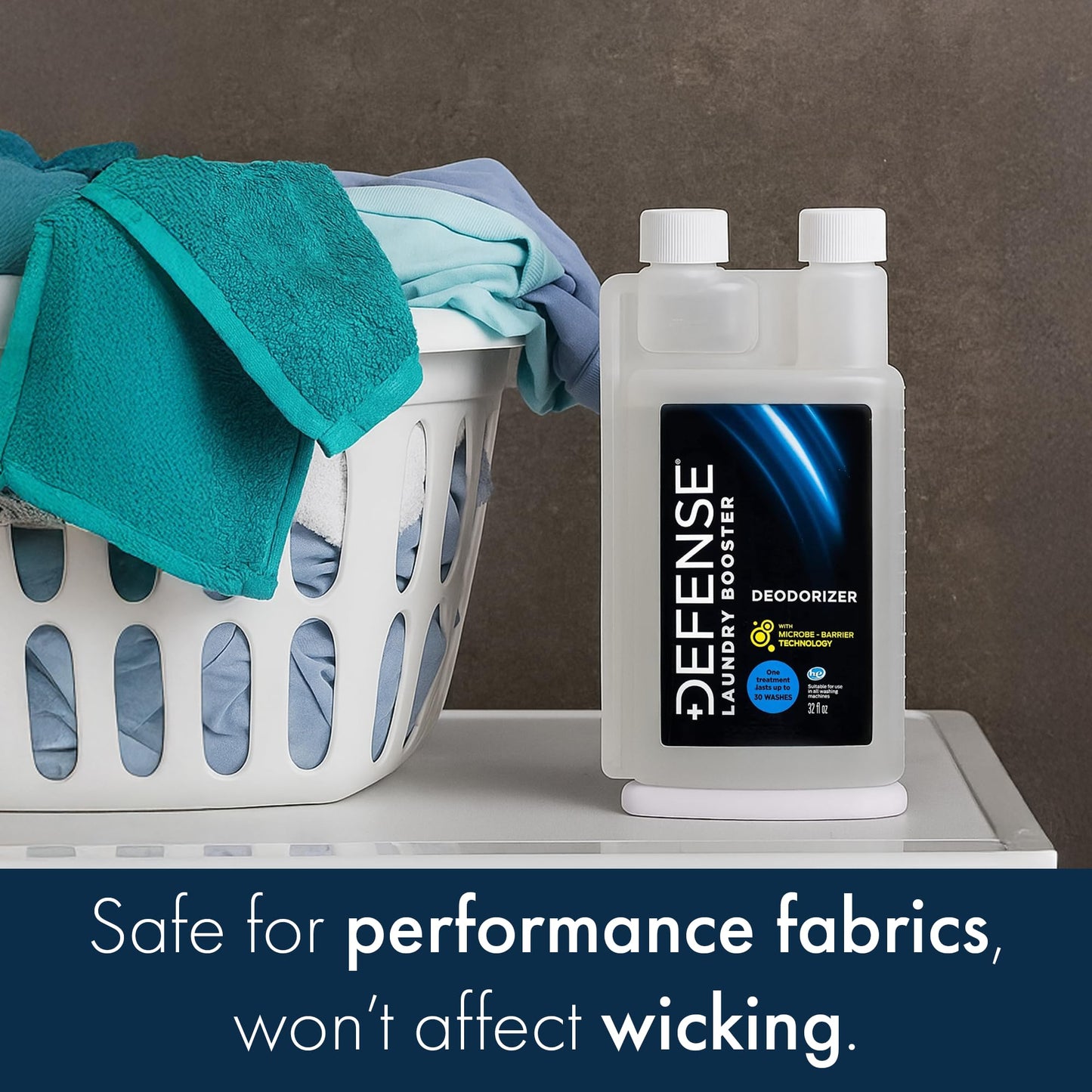 Defense Soap Laundry Additive Deodorizer | Protects Wrestling Jiu Jitsu Bjj Gi Activewear Fabrics from Stains and Odors, 32 Fl Oz