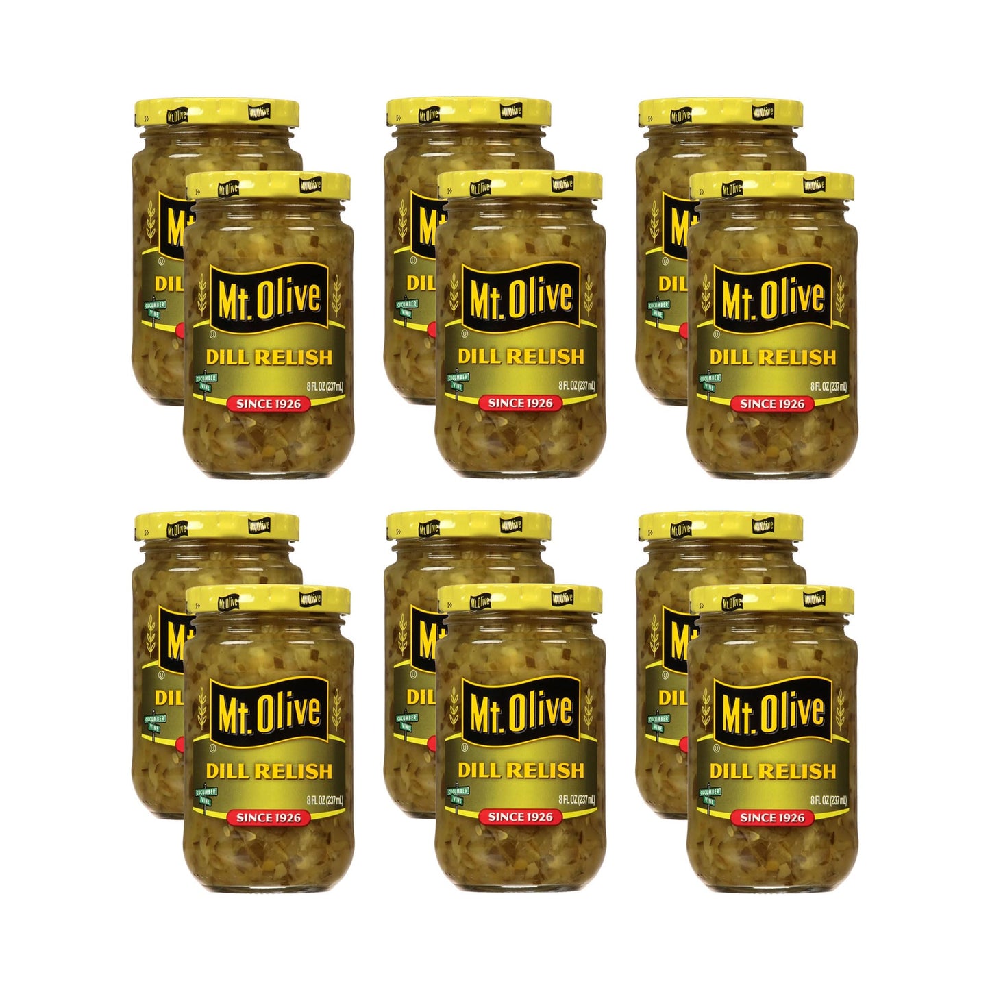 Mt. Olive Dill Relish 8 oz (Pack of 12)