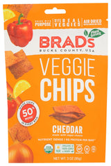 3oz Cheddar Flavor - Famous Brads Raw Chips - Vegan, Gluten Free, Natural, Healthy Snack