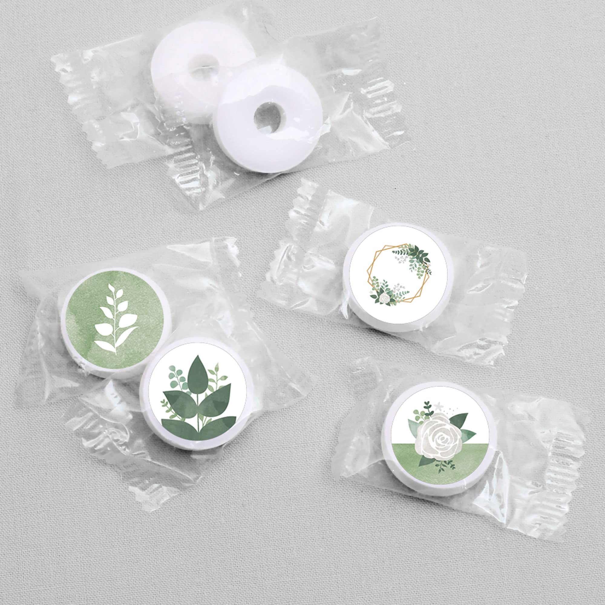 Big Dot of Happiness Boho Botanical - Greenery Party Round Candy Sticker Favors - Labels Fit Chocolate Candy (1 Sheet of 108)