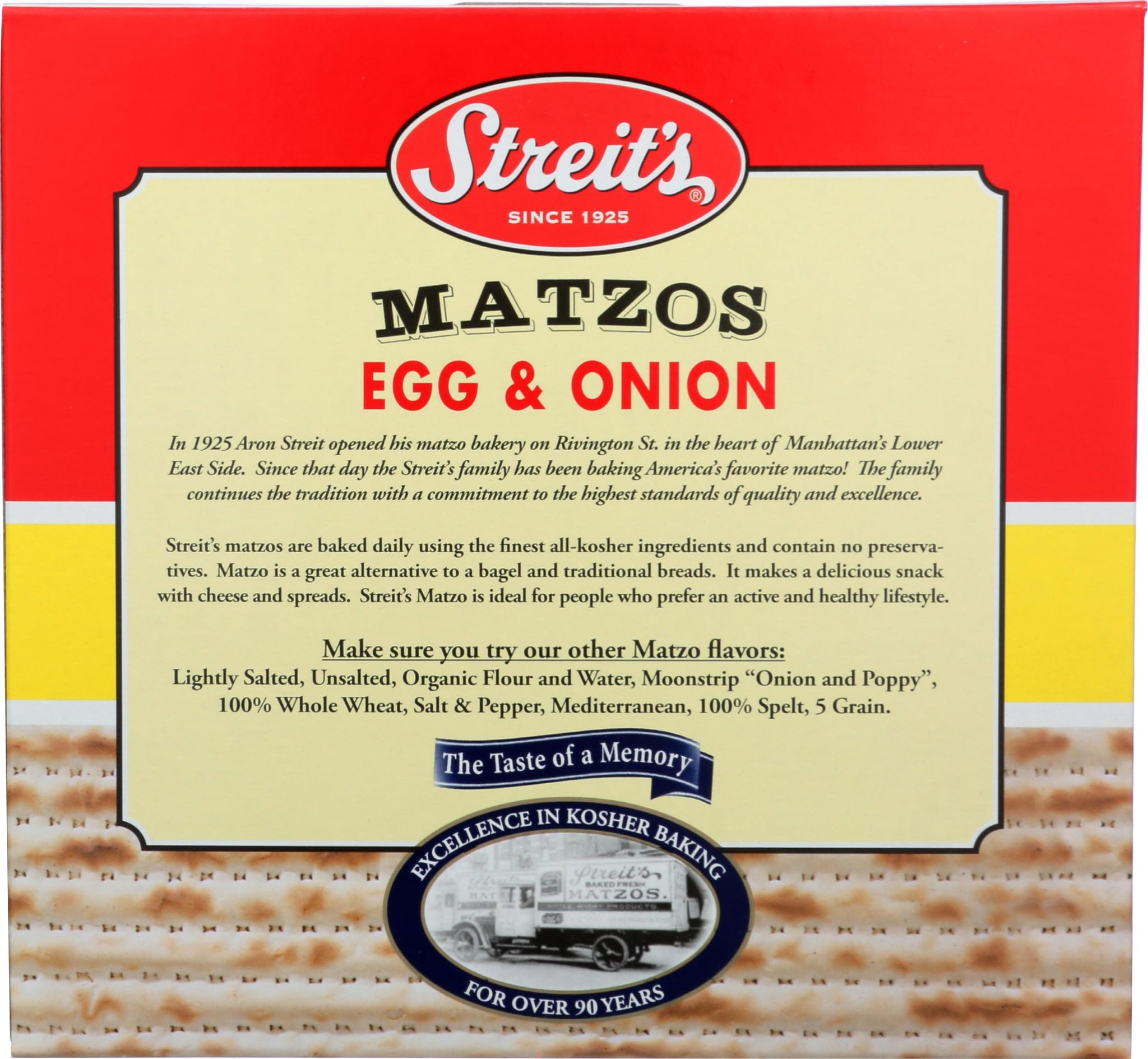 Streit's, Matzos Egg And Onion, 11 Ounce