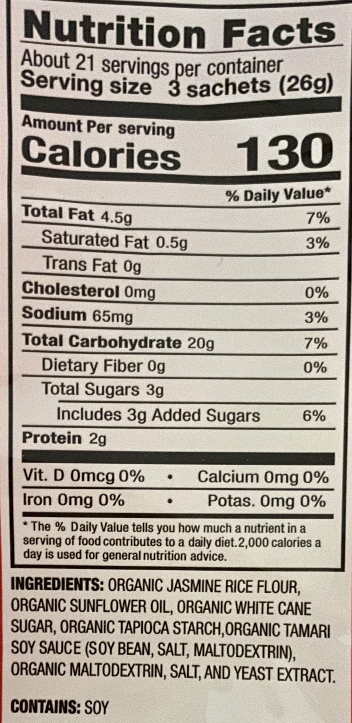 Organic Bin Bin Rice Crackers - Certified Gluten Free and Non-Gmo