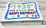 RETRO CANDY YUM ~ 1930 96th Birthday Gift Box of Nostalgic Candy from Childhood for 96 Year Old Man or Woman Born 1930