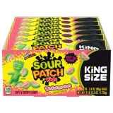 SOUR PATCH KIDS Watermelon Soft & Chewy Gummy Candy, King Size, Bulk Candy, 18 - 3.4 oz Bags