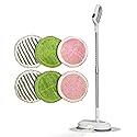 Impecca Electric Mop, Cordless Spinning Mop with Dual Motor with LED Headlights, 3-Set of Spin mops Water Tank for Multi-Surface, Self-Propelled