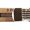 MinnYaso 12 Pack Natural Sponges | Hemp Sisal Plant Based Scrubber Scouring Sponge | Eco-Friendly Odor Free Biodegradable Compostable Wood Pulp |