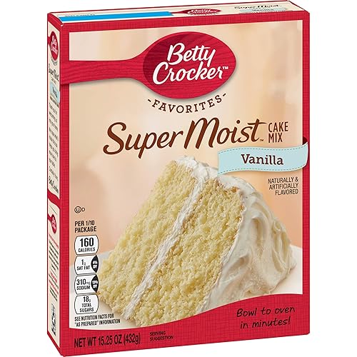 Betty Crocker Super Moist Triple Chocolate Fudge Cake Mix, 15.25 oz (Pack of 6)