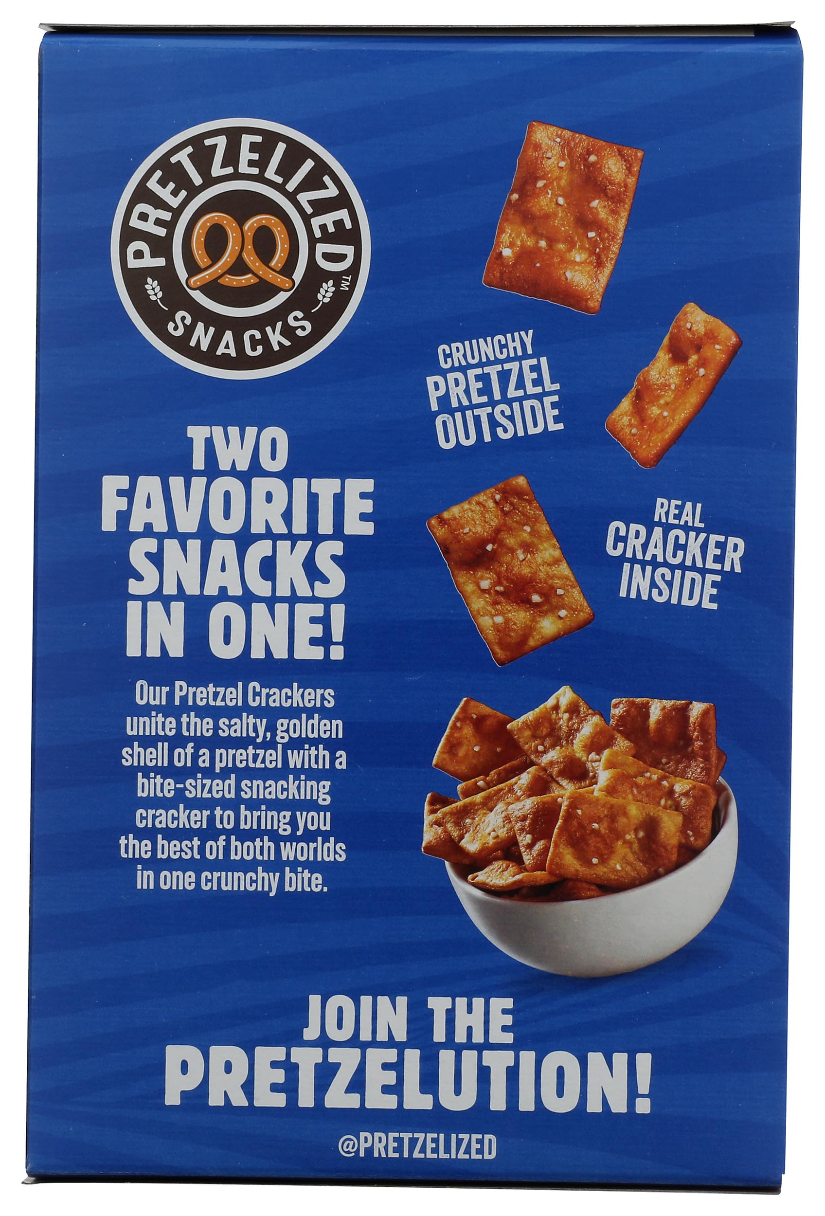Pretzelized, Sea Salt Pretzel Crackers, 6.5 Ounce