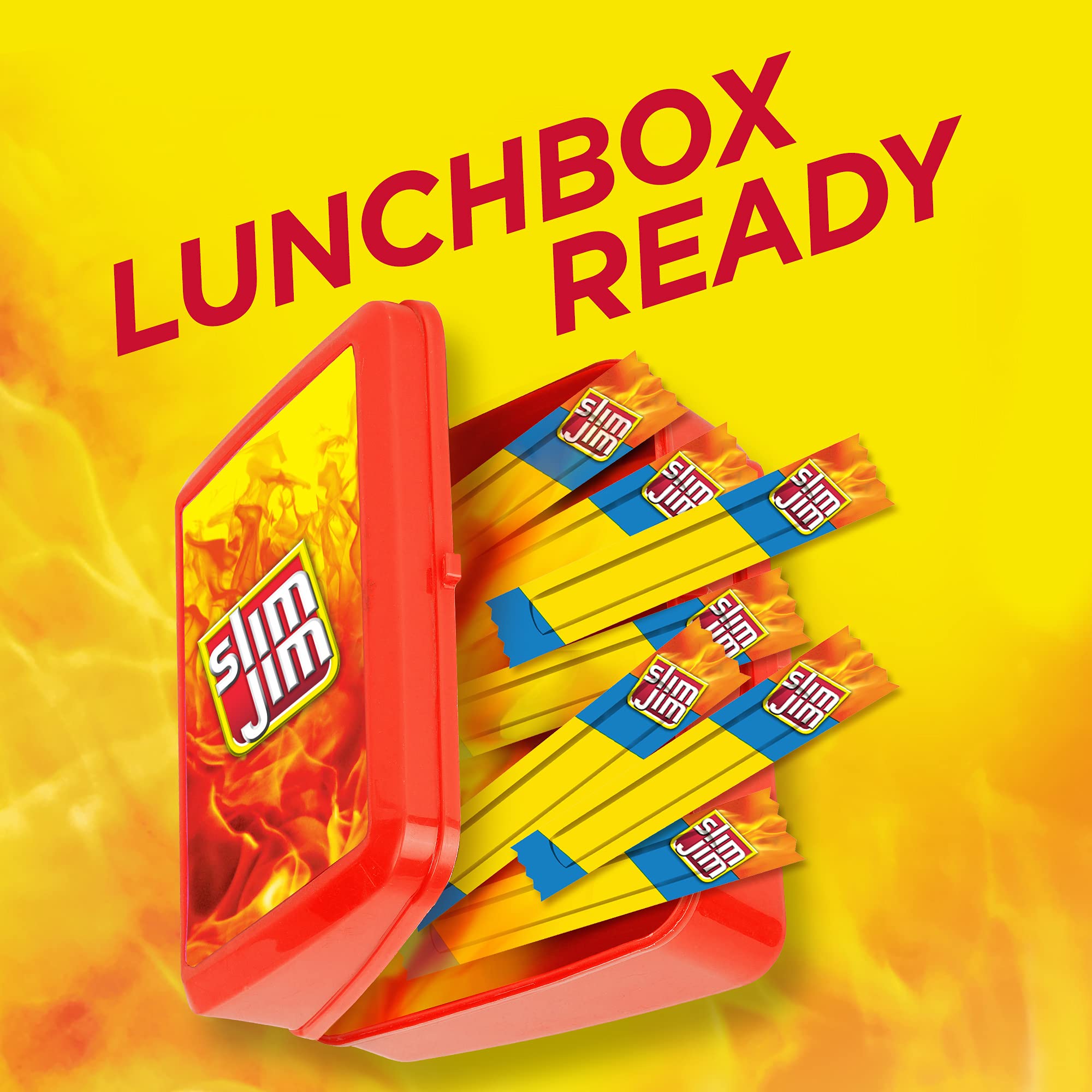 Slim Jim Smoked Meat Sticks, Mild Flavor, 6g Protein Per Serving, Snack Size, 0.28 oz. (26 Count)
