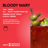 Filthy Bloody Mary Mix, Premium Cocktail Mixer, All-Natural, Travel Friendly for Vacation, Brunch, Home Bars and Hosting, Made From Real Tomatoes, 8