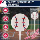 Baseball Lollipops 12pk- Baseball Sucker Lollipops Baseball Candy As Baseball Party Favors & Baseball Goodie Bags - Baseball Snacks,Baseball Favors