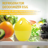 WeelenkEco Refrigerator Deodorizer - More Effective Than Baking Soda, Effectively removes stubborn refrigerator odors, Natural Gel (4 Pcs/Lemon