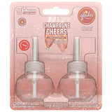 Glade PlugIns Refills Air Freshener, Scented and Essential Oils for Home and Bathroom, Champagne Cheers, 1.34 Oz, 2 Count