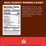 Gummy Worms | 1 Pound Bag | Gummy Candy in Assorted Fruit Flavors | Fun Chewy Candy for Snacking, Buffets, Dessert Toppings, and Party Favors |
