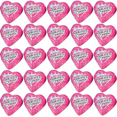 Palmer Cookies & Cream Heart Chocolates (Pack of 1128) - Sweet & Delicious Treats - Perfect for Valentine's Day, Christmas, Birthdays & More