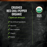 Frontier Co-op Organic Crushed Red Chili Peppers - Kosher | 16 Ounce (Pack of 1)