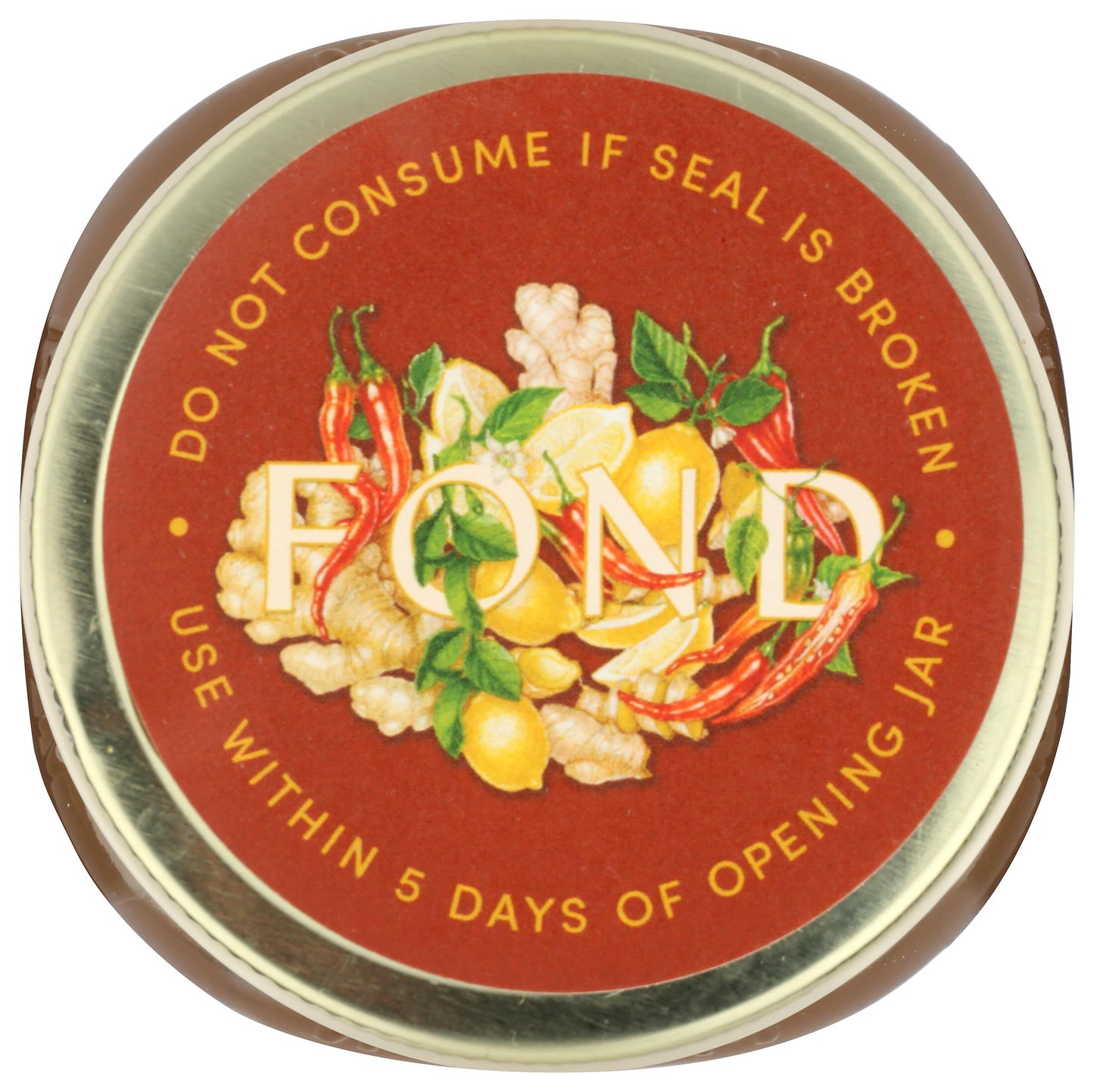 Fond, Bone Broth Beef Ginger Cayenne Lemon, 14 Fl Oz