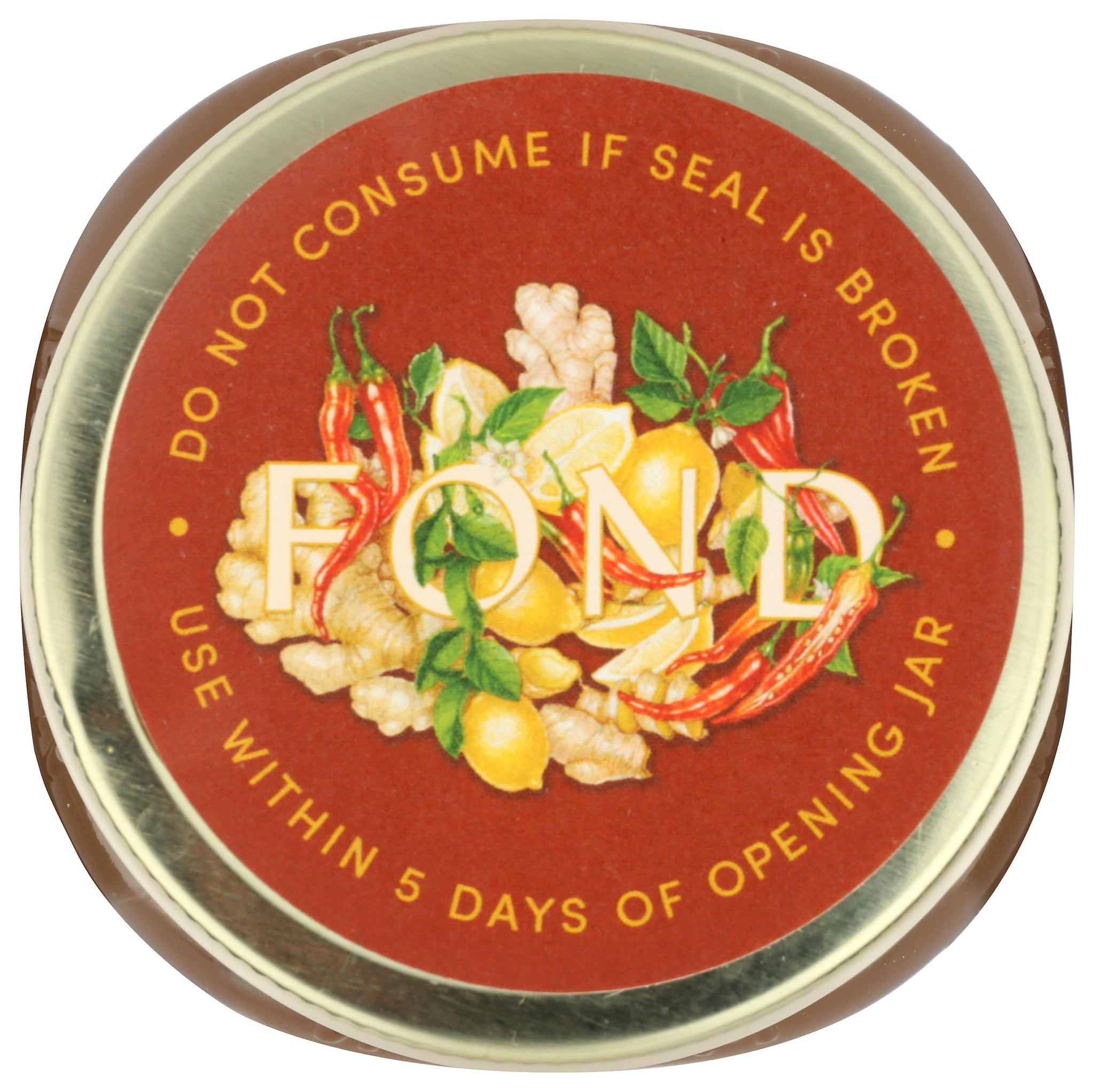 Fond, Bone Broth Beef Ginger Cayenne Lemon, 14 Fl Oz