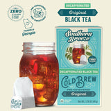 Southern Breeze Decaf Cold Brew Sweet Tea Original Iced Tea with Black Tea and Zero Carbs Zero Sugar, 20 Individually Wrapped Tea Bags, Pack of 4
