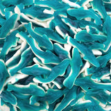 Blue Sharks Gummy Candy | 1 Pound Bulk Bag | Raspberry Marshmallow Flavors