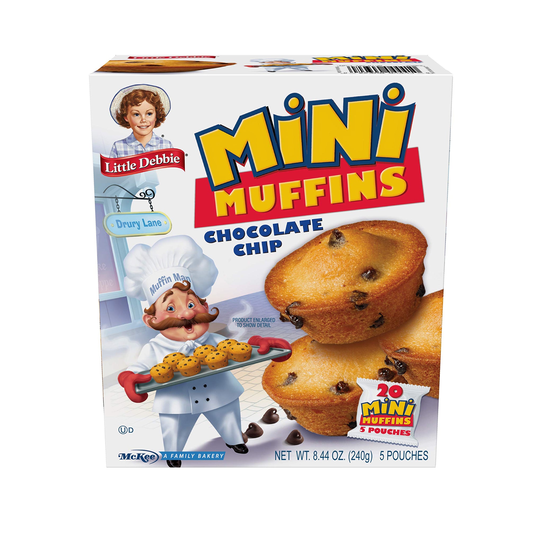 Little Debbie Mini Muffin Bundle, 1 Box Chocolate Chip Mini Muffins, 1 Box Blueberry Mini Muffins, 1 Box Mini Brownies, 8.44 Assorted Assorted 8.44