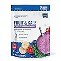 Amazon Grocery, Fruit & Kale Pre-Cut Smoothie Blend, 32 Oz, Frozen