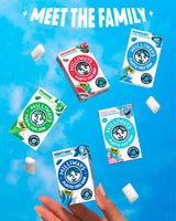Milliways Bubblemint | Plastic Free Gum | Xylitol, Aspartame-Free, Sugar-Free, Plant-Based, Natural Chewing Gum | 120 Pieces Total (12 Packs of 10