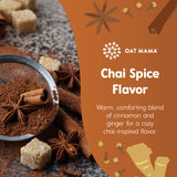 Oat Mama Flavored Microplastics-Free Lactation Tea for Breastfeeding Moms - Chai Spice Flavor - Breastfeeding Essentials for Milk Supply Increase