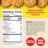CHEF SANG! Individually Wrapped Butter Cookies | Real Almond Butter Cream Filling | No Artificial Flavors or Preservatives | Non-GMO | On-The-Go