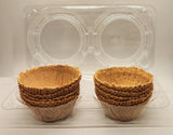 Waffle Bowls for Dessert -80 waffle bowls (10x8 pack) Classic Ice cream waffle bowl - Sweet, Crisp, Crunchy and Delicious - Ideal for Family