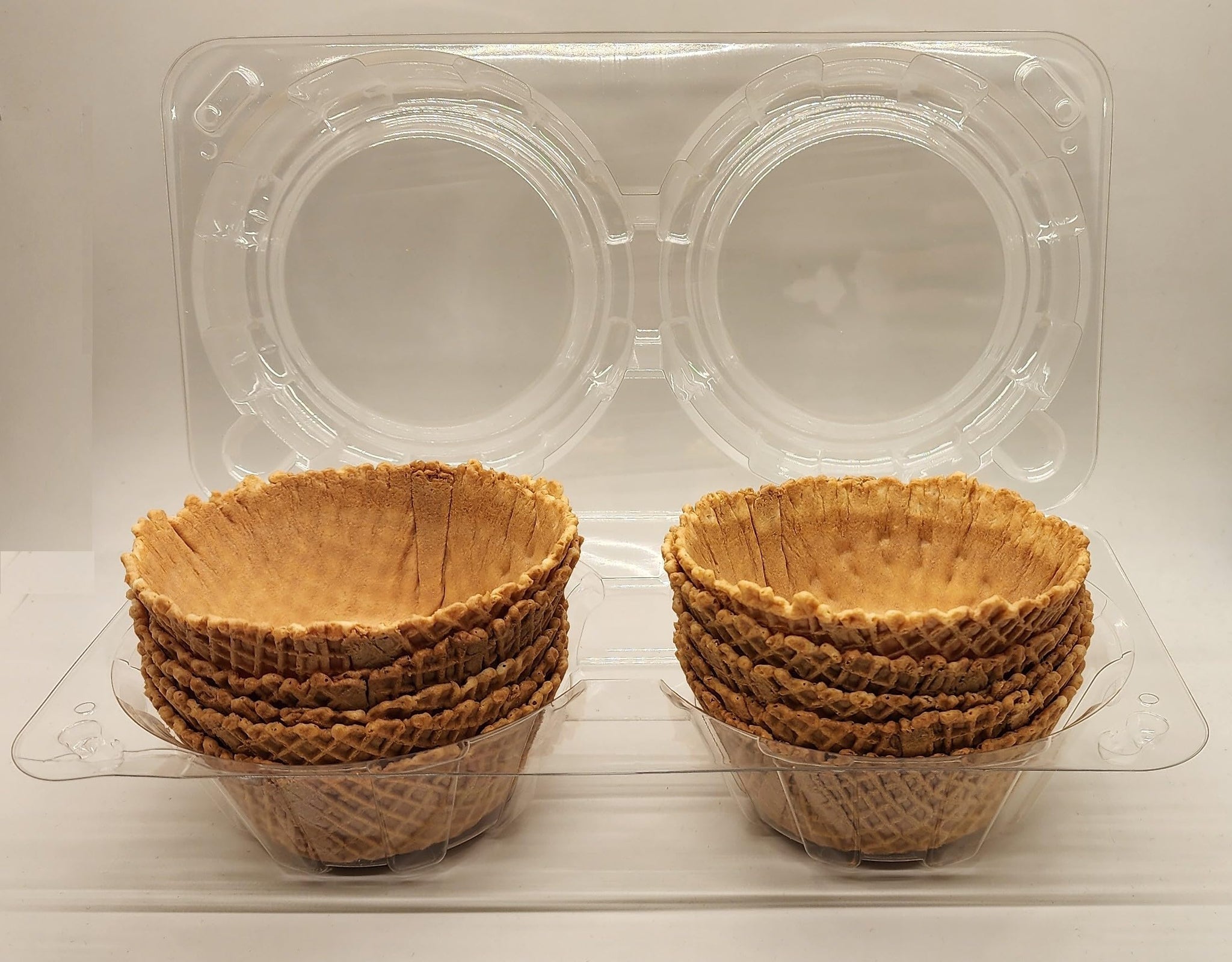 Waffle Bowls for Dessert -80 waffle bowls (10x8 pack) Classic Ice cream waffle bowl - Sweet, Crisp, Crunchy and Delicious - Ideal for Family
