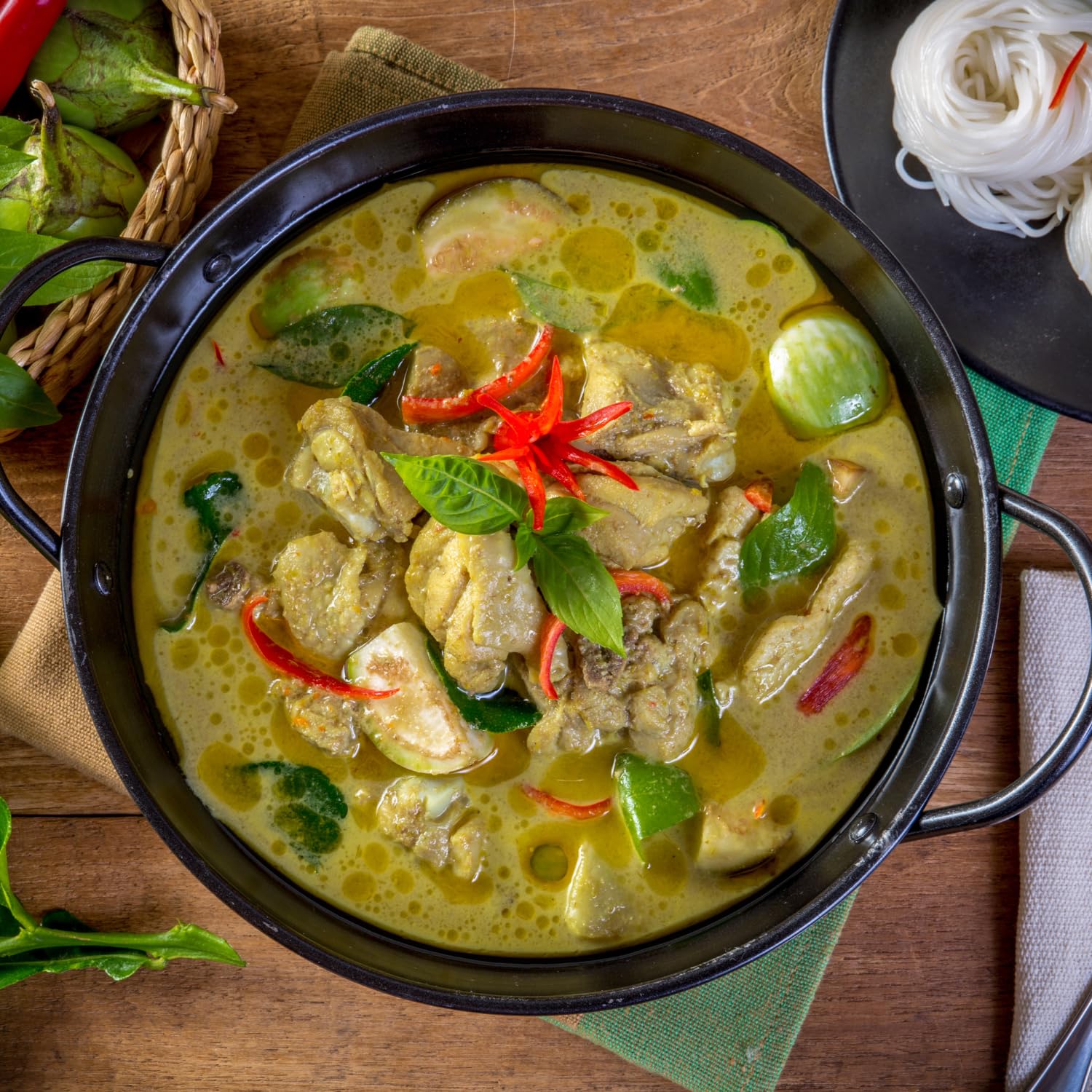 Cock Brand - Thai Green Curry Paste - 14 Oz